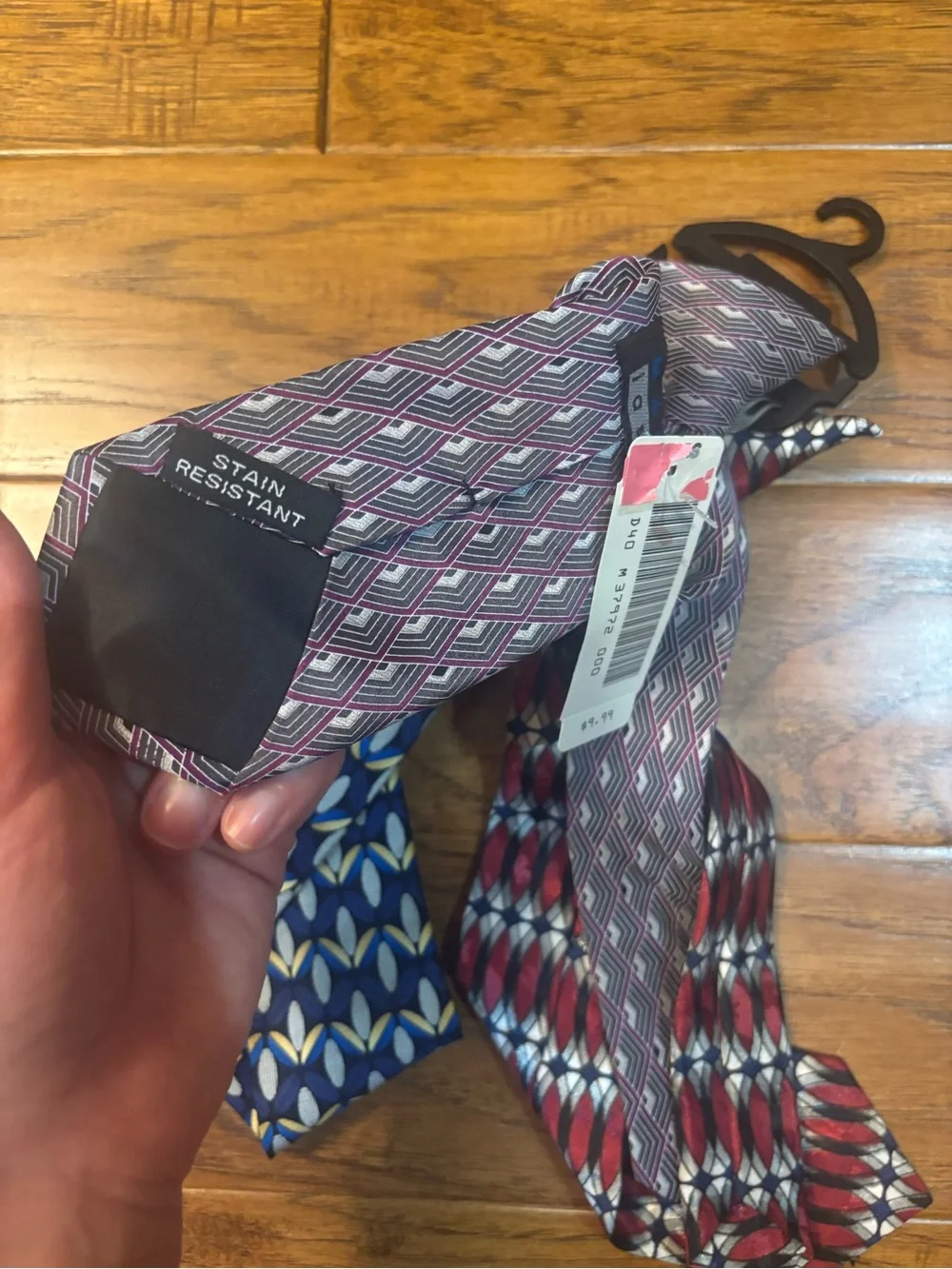 Mark Nason Boys' Patterned Ties - Red & Blue
